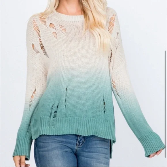 ❤️Distressed Ombré Sweater 5 for $10 Deal! - Picture 3 of 5